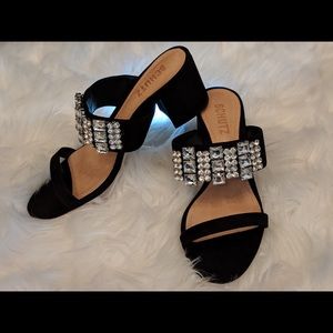 Schultz Suede slip on sandals